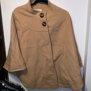 Tan Wool Cape Helene Berman